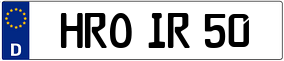 Trailer License Plate